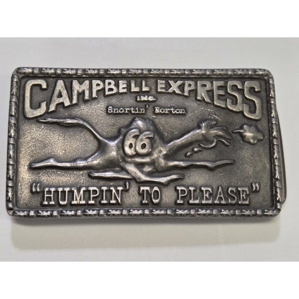 Vintage Collectors Campbell Express Belt Buckle In Excellent Condition