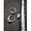 Image 5 : Gorgeous Amethyst Sterling Silver Rings Weighing Total of 17.8 Grams