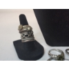 Image 3 : Nice Assortment of Silver-Tone Earrings and Rings  
