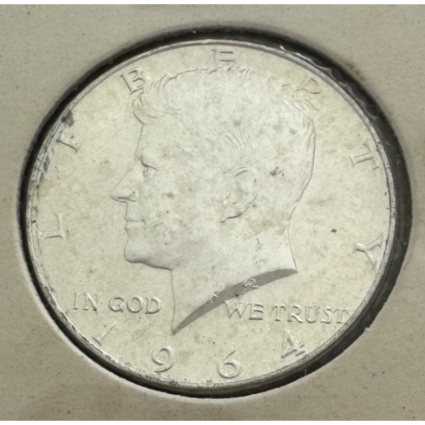 1964 United States 90% Silver Kennedy Half Dollar- Incredible Condition 