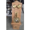 Image 3 : Vintage Collectables Including Oak Wall Telephone, 2 Handmade Step Stools And Sewing Basket