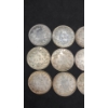 Image 2 : (12) Assorted Years & Mint Marks German 1/2 Mark 90% Silver Coins From The German Empire Era