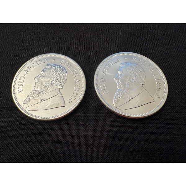 2 - 2023 South African Krugerrand .999 Fine Silver Troy Ounce Coin - MINT CONDITION