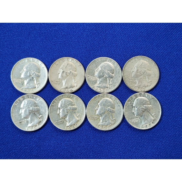 $2.00 Face Value of Assorted U.S. 90% Silver Quarters