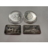 Image 1 : 4 - Beautiful .999 Fine Silver Troy Silver Ounces - Including Golden Gate Bridge Ounce - All Mint 