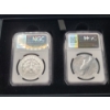 Image 9 : Set of Two 2023 NGC MS70 Morgan & Peace Silver Dollars - First Day of Issue - INCREDIBLE SET!