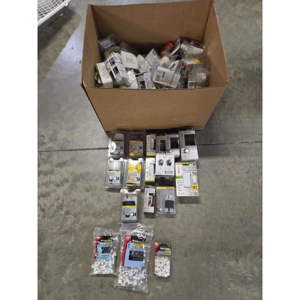 All Brand New! Large Selection Of Plugs, Switches & Cable Staples