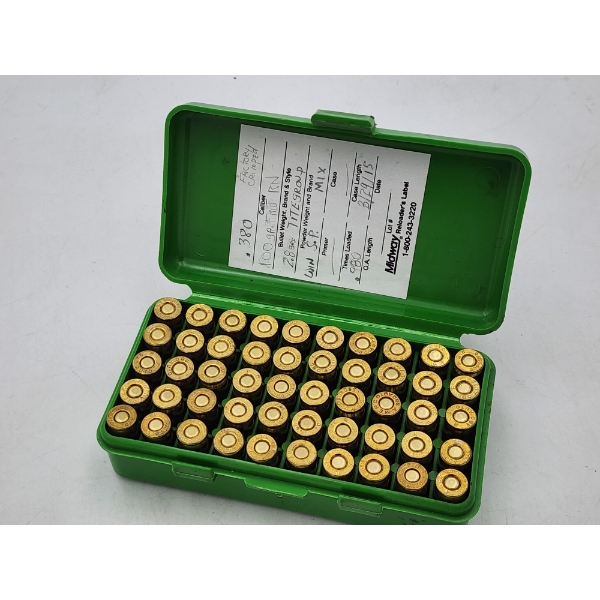Full Container of (50) 380 Ammunition