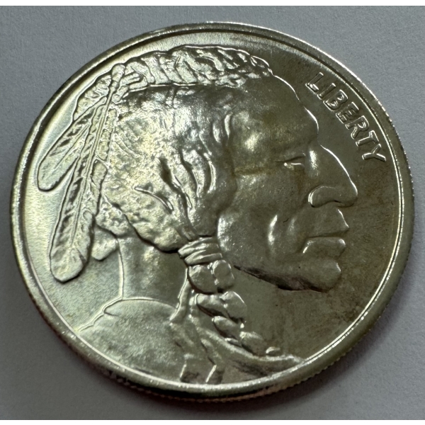  1 Troy Ounce .999 Fine Silver Buffalo Round - Mint Condition! 