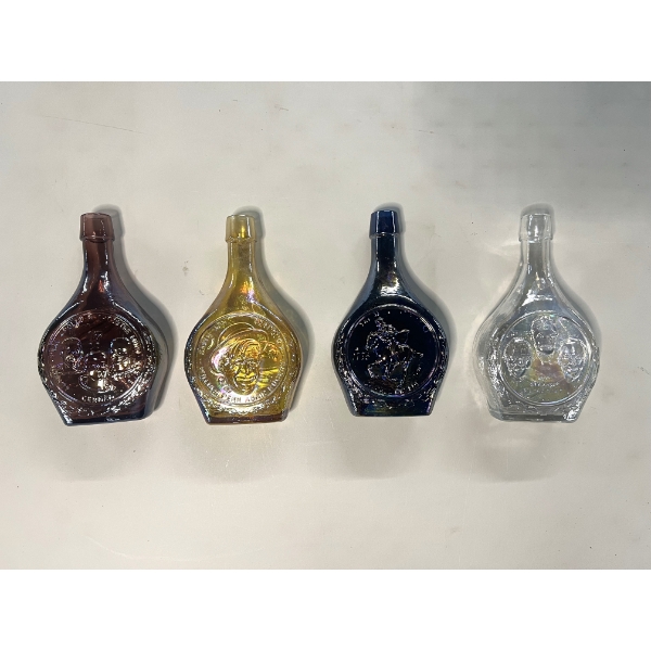 Lot of 4 Wheaton Nuline Decanters 
