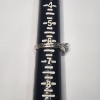 Image 4 : 14K White Gold Ring with Beautiful Intricate Details - Size 6 - Total Weight: 3.4g