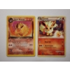 Image 1 : Two Vintage Flareon Pokemon Trading Cards - Dark Flareon 35/82 & Flareon 26/90