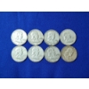 Image 1 : Lot of (8) 90% Silver Franklin Half Dollars - FV: $ 4.00