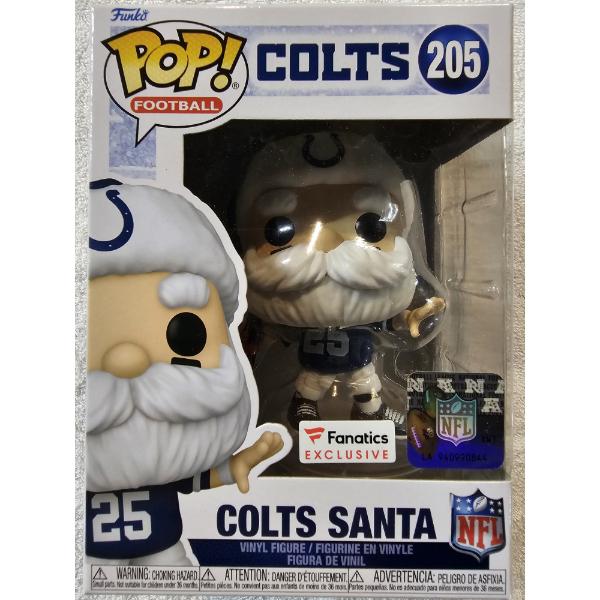 Funko Pop! Football #205 - Indianapolis Colts Santa - NFL Licensed - Fanatics Exclusive Edition
