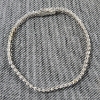 Image 3 : Beautiful 14K White Gold Bracelet Ft. Breathtaking Clear Stones ~ Weighing 8.2 Grams