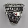 Image 2 : 2015 Oklahoma Sooners Mayfield Big 12 Championship Ring - Replica - Size 11