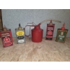 Image 1 : Vintage 4oz Oil Can & Red Oil Can With Hose