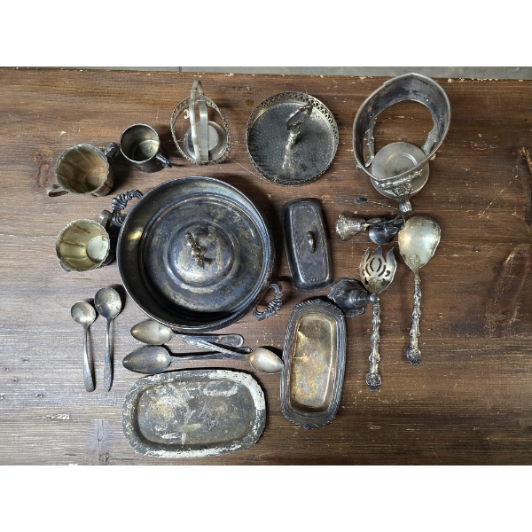 Large Lot of Silver Plate - 3331.50g Total Weight