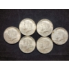 Image 1 : Six 90% Silver Kennedy Half Dollars - $3 Face Value