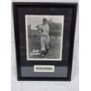 Image 1 : Hand Signed Duke Snider Framed Photograph Measuring About 12" X 17"