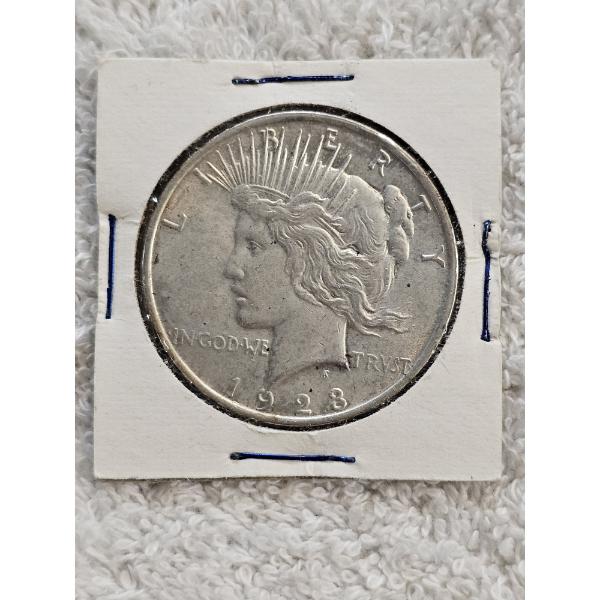 1923 United States 90% Silver Peace Dollar