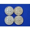 Image 1 : 4 - 90 Silver Franklin Half Dollars: 1952-D, 1963-D, 1958-D, 1963-D