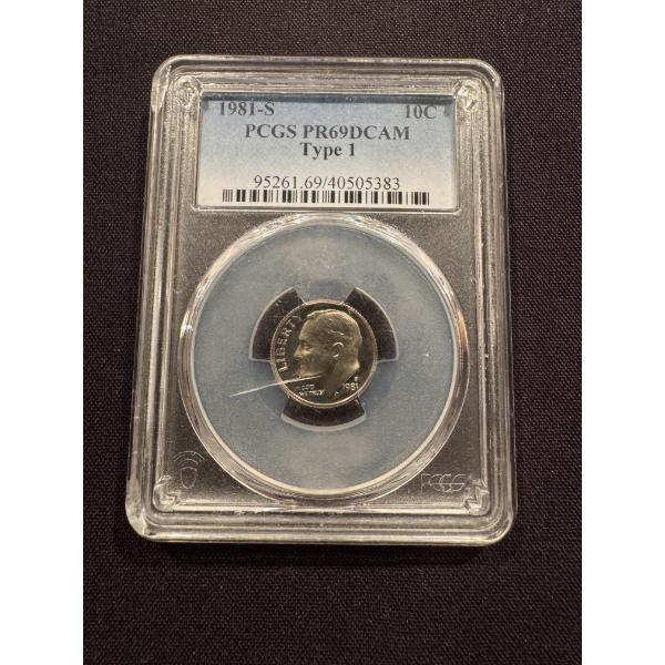 1981-S United States Roosevelt PCGS PR69DCAM Type 1 - Harder To Find!