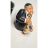Image 3 : Vintage Ceramic Jazz Player Salt & Pepper Shaker Set From Clay Art