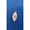 Image 6 : 14K Gold Pendant With White Stone & 14K Gold Earrings With Red Stones - Total Weight: 2.1g