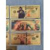 Image 6 : 6 Asstd. 24KT Gold Foil WWE $100 Bills Featuring Undertaker, John Cena & Stone Cold Steve Austin