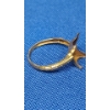 Image 7 : (2) 10K Gold Open Setting Rings - Size 6 - Weight: 1.8g