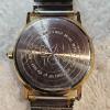Image 2 : Bon Ton Bass Gold Tone Watch with Damaged Stainless Steel Band and Velvet Pouch