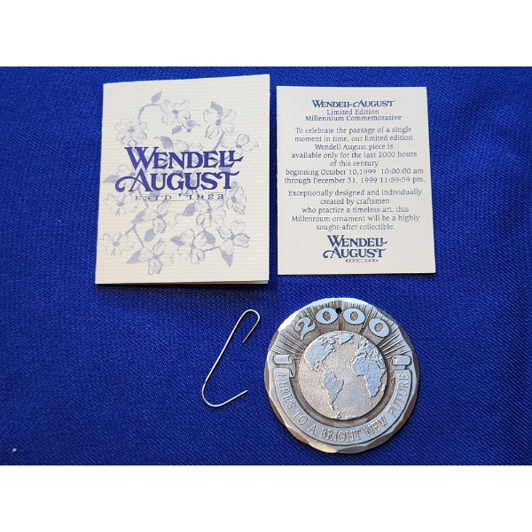 Wendell August Limited Edition Millennium Commemorative Ornament