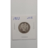 Image 1 : 1903 90% Silver Barber Quarter