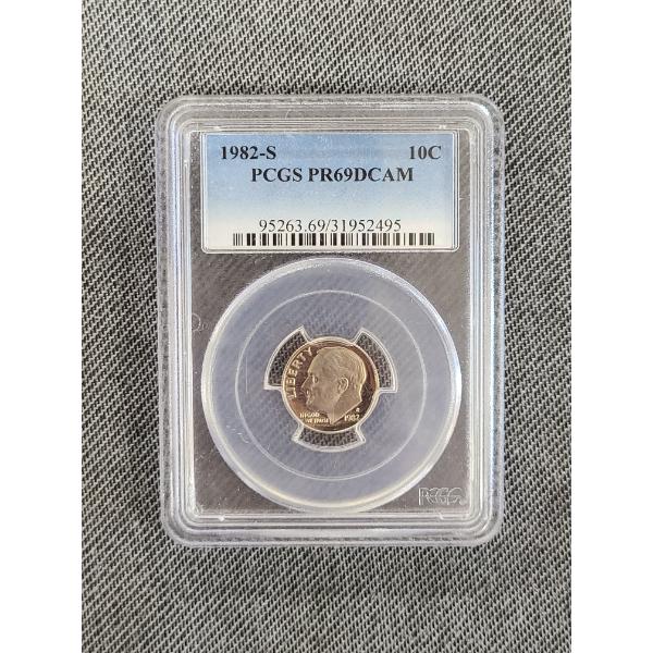 PCGS PR69DCAM 1982-S Roosevelt Dime