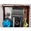 Image 9 : Polaroid Land Camera Model J66 In Travel Carry Case With Extra Bulbs & Flash Attachment