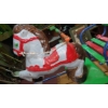 Image 2 : Antique Carnival Ride Section "Pony & Cart" - From Vintage Kiddie Ride - All Metal 