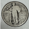 Image 1 : 1925 United States 90% Silver Standing Liberty Quarter- Beautiful Condition 