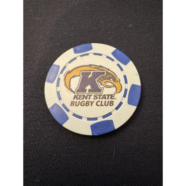 Kent State University Rugby Poker Chip - 1968 - 2018 - Excellent Condition