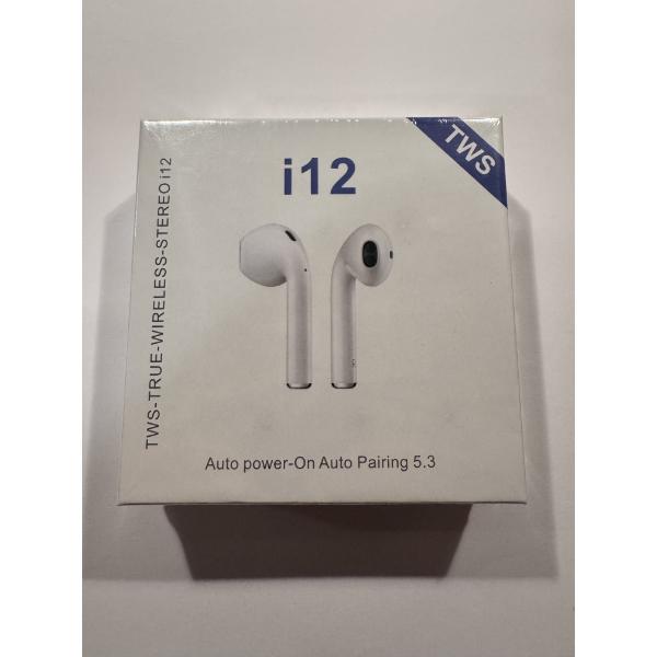 Brand New True Wireless Stereo I-12 Wireless Earphones By TWS - High Quality 