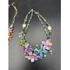 Image 3 : 2 Gorgeous Flower Necklaces - Very Unique and Amazing! Chunky Costume Necklaces