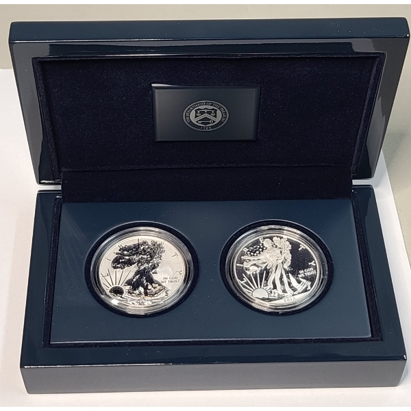 United States Mint American Eagle 2013 West Point Two-Coin Silver Set In Presentation Case
