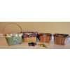 Image 1 : 4 Americana Longaberger Baskets and 2 Metal Stars