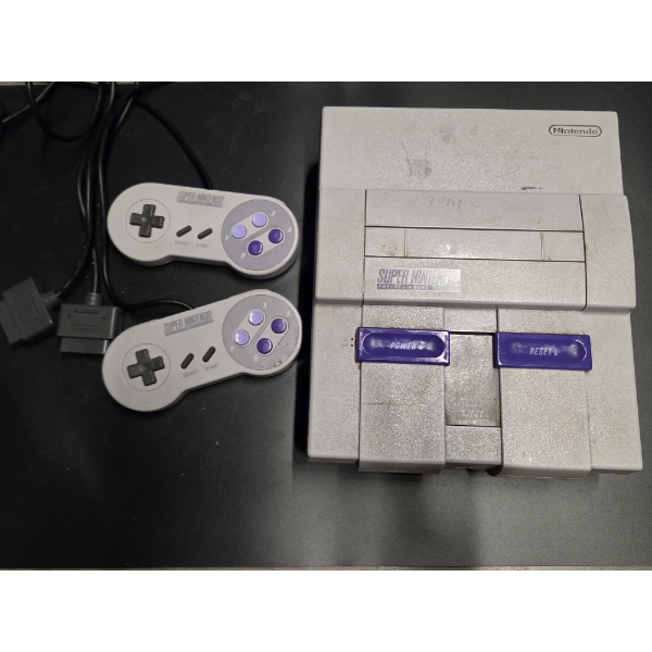 Super Nintendo With Two Controllers & EMPTY Games Cases