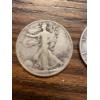 Image 3 : 90% Silver - 5 Walking Liberty Silver Half Dollar - FV $2.50 - Years 1937, 1938, 1942, 1941, 1943