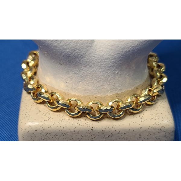 14K Gold Rolo Chain Style Bracelet - Weight: 12.7g