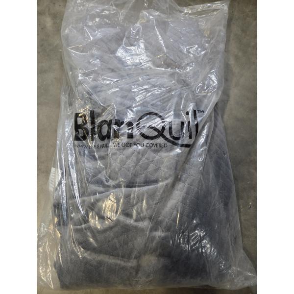 Brand New Gray Plush 47''x74'' Weighted Blanket