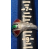 Image 11 : (2) Vintage 1920's Siam Enamel Sterling Silver Rings - Sizes 8 & 10 - Total Weight: 10.5g