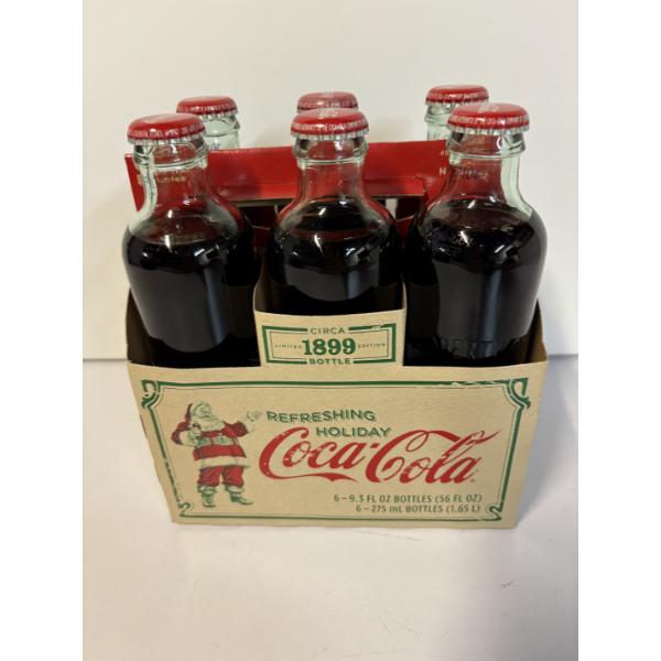 1899 Limited Edition Coca-Cola Bottles - 6 pack - 9.3 fl oz bottles - Circa Bottle - Christmas