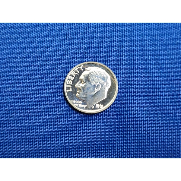 1961 Proof Roosevelt 90% Silver Dime